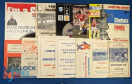 Varied selection of Manchester Utd programmes to include 1961/62 Preston NE (FAC) (pirate