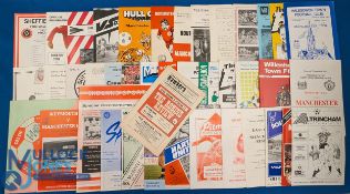 Collection of Manchester Utd away friendly match programmes to include 1971 Altrincham, 1974 Hull