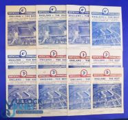 1949-1960 England Rugby Trials Programmes (12): Nice selection of issues from an increasingly