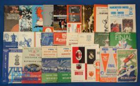 Collection of Manchester Utd big match programmes to include 1968 European Cup final v Benfica, 1968