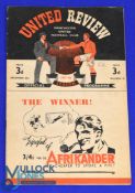 1947/48 Manchester Utd v Middlesbrough Div. 1 match programme 20 December 1947; team changes,