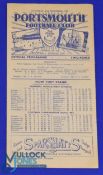 Scarce issue 1947/48 Portsmouth v Manchester Utd Div. 1 match programme 27 December 1947 at