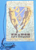 Scarce 1930 France v Wales Rugby Menu: Many big-name autographs among the 17 on this typically