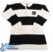 1988 Rory Underwood Matchworn Barbarians Rugby Jersey: The flying try-scorer's white black and white
