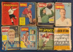 1950-1960 Chales Buchan's Football Monthly Magazines a collection of #60 used magazines with a few