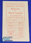 1952/53 Scottish Cup Wigtown and Bladnock v Third Lanark at Trammondford Park 7 February 1953