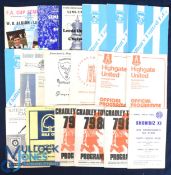 Selection of Midlands Non-League match programmes 1968 Showbiz XI (Des O'Connor, Billy Wright, Danny