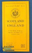 1923 Scotland v England Rugby Programme: Traditional slim orange Scots issue from Inverleith. Good
