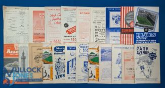 Selection of 1950s football match programmes to include 1949/50 Bradford PA v Swansea Town, 1950/
