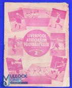 Pre-War 1938/1939 Liverpool v Portsmouth Div. 1 match programme 11 March 1939 at Anfield; has