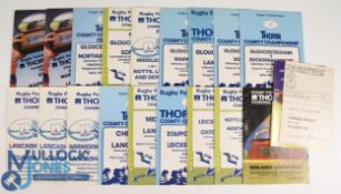 1967 on, County Championship Rugby Programmes (20): Finals: Glos v N'berland 81 and v Somerset 84;