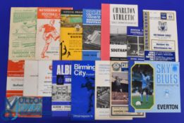 Collection of POSTPONED football match programmes to include 1956/57 Bradford PA v Workington (26