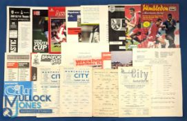 Manchester Utd FAYC away match programmes 1958/59 Manchester City, 1959/60 Preston NE (s/final),