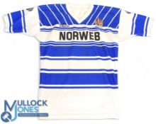 Wigan Blue/White Super Lge XIII Matchworn R Lge Jersey: Short-sleeved Norweb-sponsored fully-logoed,