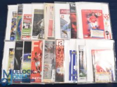 2003-2004 Manchester United Away Programmes to include League Cup European, friendly Matches most