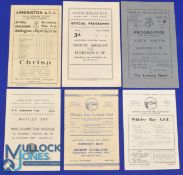 Selection of NE England non-league clubs to include 1948/49 North Shields v Murton Colliery Workers,