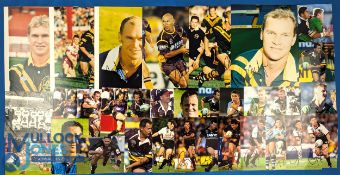 Quantity of Rugby League Signed Photographs with a Good selection of Australia related Tour Signed