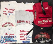 1980-90 Wigan Rigby League T Shirts, to include a child sweatshirt Wigan on tour 1988-89, 1994 world