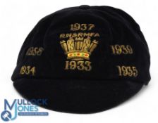 1933-1939 Royal Navy and Royal Marine Football Association Football Cap - awarded to a R G White