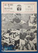 NZ 1970 at Transvaal 11/7/70, Rugby Programme: Good, packed, well-illustrated issue