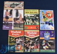 1996-2001 S Africa v N Zealand Rugby Programmes (6): Mostly Tri-Nations games, from 1996, 97, 98,