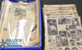 1958 Manchester United Munich Air Disaster Newspapers, a good collection with 20 covering the
