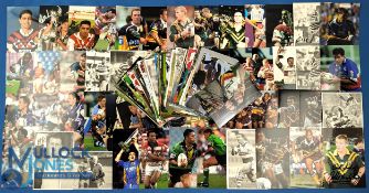 Quantity of Rugby League Signed Photographs, assorted teams, British and Touring teams in need of