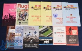 1974-2010 Fiji Home and Away Rugby Programmes (10): A great selection: home v NSW and v Wellington