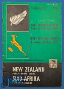 NZ 1970 at S Africa, Third Test, Port Elizabeth 29/8/70, Rugby Programme: 28pp test issue, bold