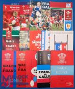 1954 on, France and Wales Rugby Programmes (15): In Wales in 1954, first two magazine-style Paris