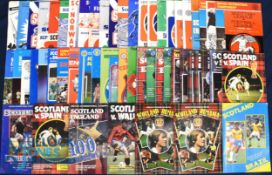 Selection of Scottish international programmes 1958 Ireland (Amateur), 1960 Poland, England, 1961