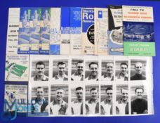 Selection of Blackburn Rovers memorabilia to include 1954 Luton Town v Blackburn Rovers programme 30
