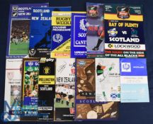 1975-97 Scotland in NZ etc Rugby Programmes (13): 1975: v Nelson Bays, Canterbury and the 'water-