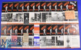 1966/67 Manchester Utd complete league season homes (21) plus Stoke City (FAC), Norwich City (