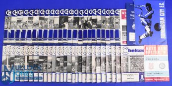 1967/68 Chelsea home complete season programmes less WHU, (20), FAC matches Sheffield Wednesday,