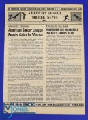 1963 American Tour: FC Shalke 04 v Wolverhampton Wanderers single card programme (American League