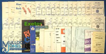 English Club Rugby Programmes A-H (100s!): Clubs of all sorts and sizes, from Aldershot Services