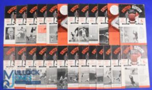 1960/61 Manchester Utd complete season league home match programmes (21) plus Real Madrid (