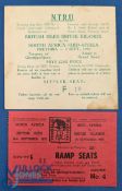1955 British and I Lions Rugby Test Match Tickets (2): 3rd and 4th tests, Pretoria and Port