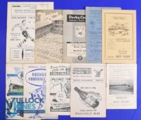 Selection of Derby County match programmes to include homes 1955/56 Mansfield Town, Southport (