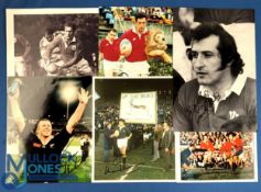 Autographed Rugby Portrait Book and Pictures (c.20): The well- known attractive John Ireland
