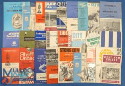 1967/68 Manchester Utd complete league season away match programmes (21) plus Chelsea (pirate) (sl.