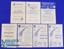Shropshire Snr. Cup finals match programmes 1946/47 Wellington Town v Shrewsbury Town 7 June 1947;