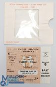 1966 World Cup 8th Final Match Ticket Mexico v Uruguay 19 July 1966. Scarce, good near mint condit
