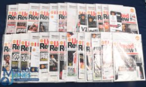 2011-2012 Manchester United Home Programmes, 25 programmes to include League Cup European, with 24