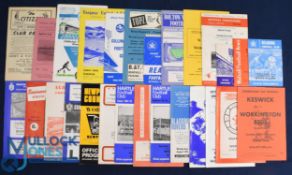 Selection of Workington away match programmes 1954/55 York City, 1957/58 Wrexham, 1961/62