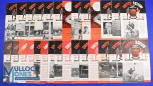 1962/63 Manchester Utd complete season home match programmes nos. 1 - 28 to include Benfica (