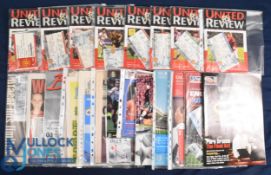 2001/2002 Manchester Utd Champions League home match programmes Bayer Leverkuson, Deportivo, Nantes,