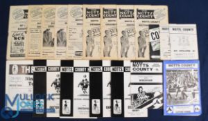 Selection of Notts. County home match programmes 1951/52 Blackburn Rovers, 1955/56 Bristol Rovers,