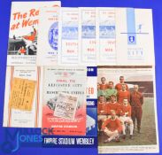 1962/63 Manchester Utd v Leicester City FAC final match programme, match ticket + song sheet plus